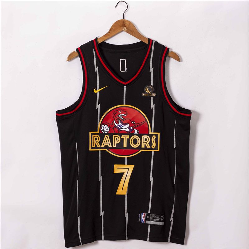 Men Toronto Raptors #7 Lowry Black 2021 Nike Game NBA Jersey-0